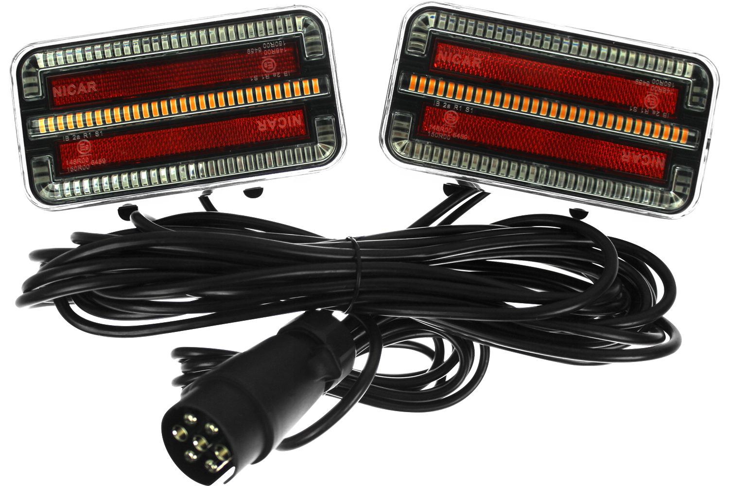 Leisure MART Anhänger Rückleuchten Set - 4 Funktionen Paar Lampen